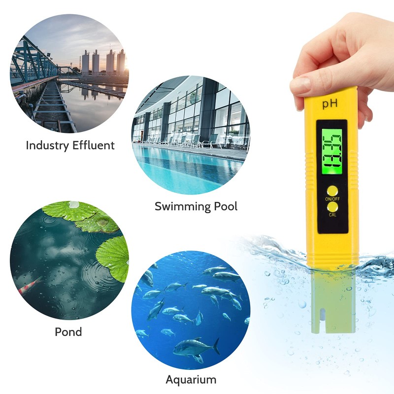 FGen PH Meter, PH Meter with LCD Display, PH Tester