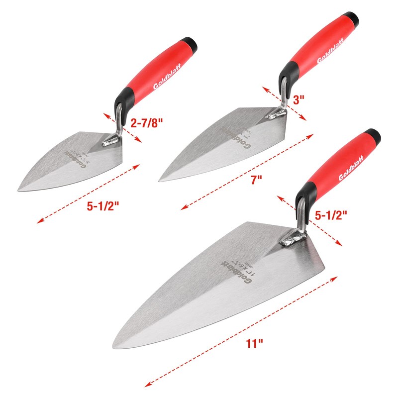 Goldblatt 6PCS Masonry Hand Tool Set - 11" x 5-1/2"