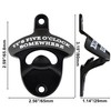 HAIICEN Rustproof Wall Mounted Bottle Opener Black with White, Stainless