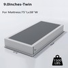 ALDRICH Box Springs Twin 9 Inch, Heavy Duty Metal Frame