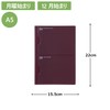 Laconic LAMD87-160WI Notebook, 2025, A5, Monthly Pocket, Wine (Begins December
