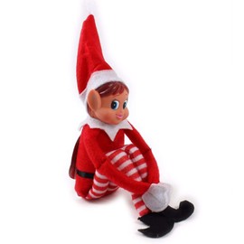 GLOW Wholesale Elvie (Girl) Fun and Playful Elves Behavin' Badly Figure with Soft Body and Vinyl Face, Red