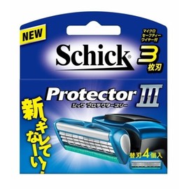 Schick Protector Three Replacement Blades 4 Pack