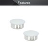 Fielect 10pcs Hole Plugs White 1 Inch (25mm) Plastic Hole