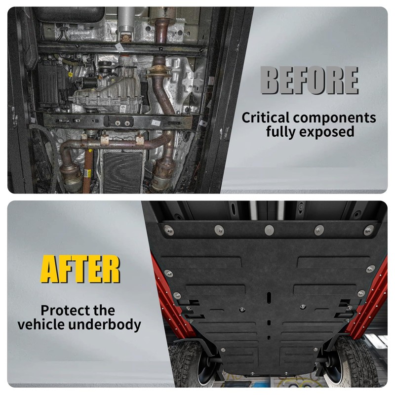 Maxzina Under Engine Splash Guard Compatible with 2021-2025 Ford F150
