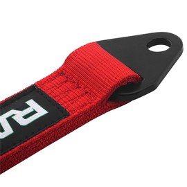 RASTP Limit Strap, Premium Quad Wrap Limit Strap Car Hauler Axle Straps Truck Wrecker Wheel Tie Down Strap with 10,000 Lb Webbing Strength (14 Inch, Red)
