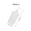 Ipetboom Plastic Squeeze Wash Bottle with Curved Mouth for Precise