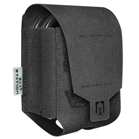 NEXT STATION Funda doble para esposas, funda para esposas Molle para múltiples puños, funda para esposas para cinturón de servicio, chaleco táctico, policía, accesorios de oficial de seguridad,