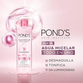 POND'S Agua Micelar Bright Miracle con Niasorcinol para todo tipo de piel, 300 ml