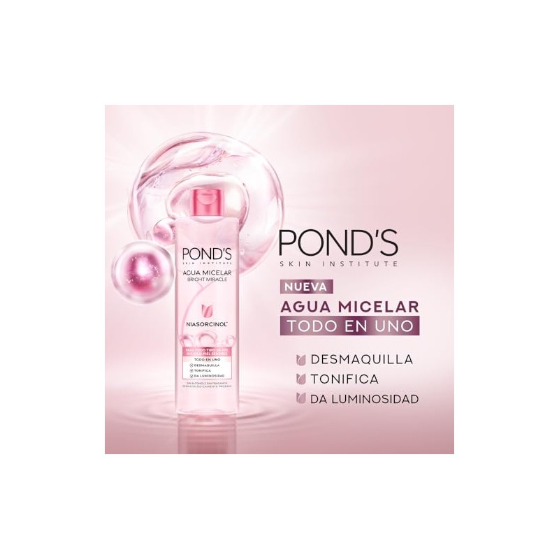 POND'S Agua Micelar Bright Miracle con Niasorcinol para todo tipo
