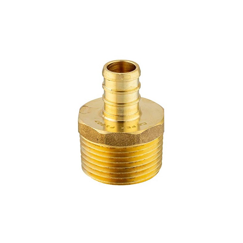 EFIELD Pex 1/2" x 3/4" NPT Adapter Brass Crimp Fittings