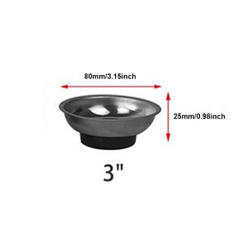 2 pieces magnetic parts bowl, park tool, portable workbench parts bowl tool for placing bolts, screws, types of fasteners, Allen key, 3 inches