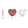 5 Pack Car Stickers Heart Metal Auto Exterior Adhesive Badges