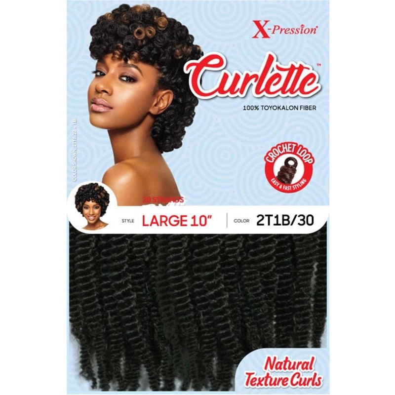 Outre X-Pression Curlette Braid – Large 10" (#4 Medium Dark