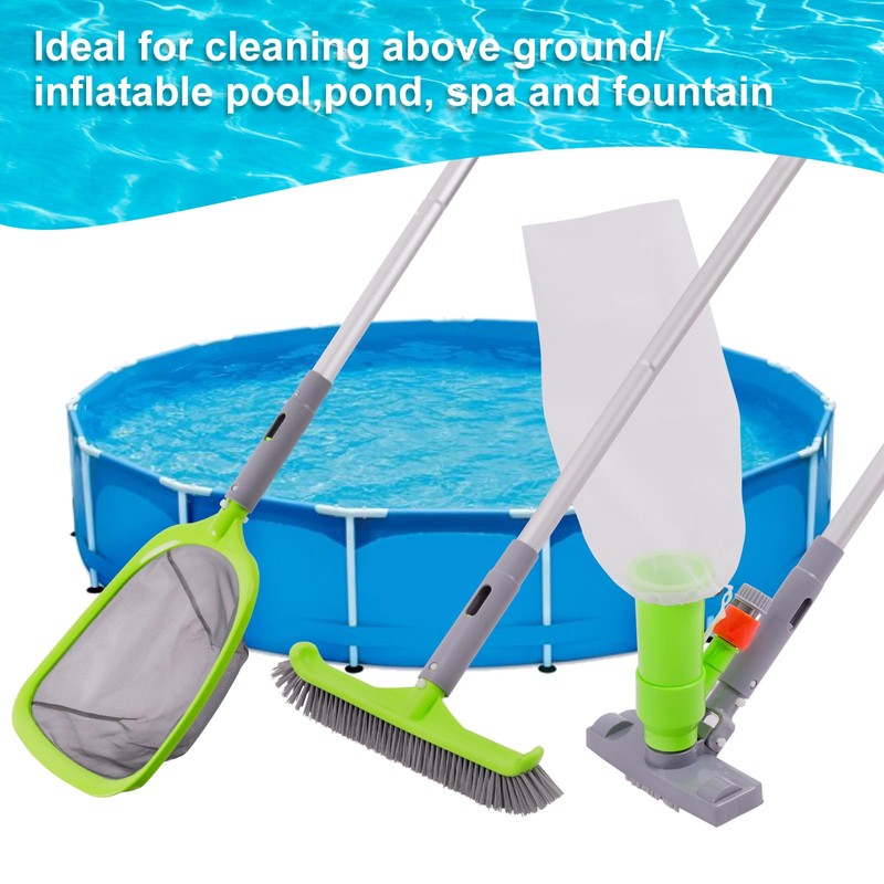 Sepetrel Deluxe Swimming Pool Cleaning Kit with Spa Jet Vacuum