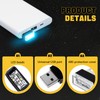 Wuyaoyao 4PCS USB LED Car Interior Atmosphere Lamp, Plug-in USB