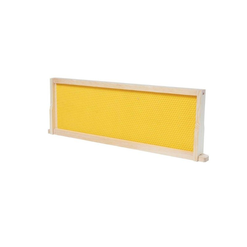 BeeCastle Medium Beehive Frames and Wax Foundations,10 Pack Honey Bee