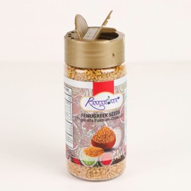 Ramaroma Fenugreek (Methi) Seeds Whole 5.1oz 144g Jar, Trigonella foenum graecum ~ All Natural | Vegan | Gluten Friendly | Non-GMO | Indian Spices & Masala, used in cooking & Ayurvedic spice