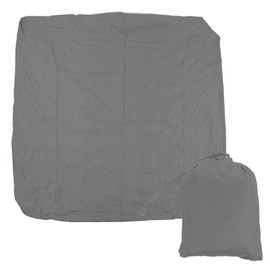 SPA Cover Square Waterproof 190 Silver Coated Polyester Taff Weather Resistant Hot Tub Cover Protector for Bathtub 207x207x30cm/81.5x81.5x11.8in Grey