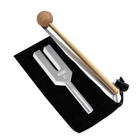 HappyHome Tuning Fork 4096Hz Relaxation Tuner Wood Mallet Set Purifying Healing