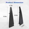 JDMON 2PCS Exterior Rear Left Right Door Panel Trim Molding