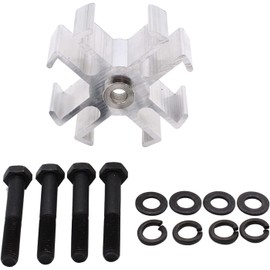 1 SET SHLPDFM Fan Spacer Aluminum Mechanical 1" Tall Radiator Fan Spacer Kit Fits for Most Ford & Mopar Chevy Short And Long Water Pump