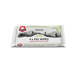 Mammoth Wipes XXL | Sports Wipes | Pet Safe Wipes | Biodegradable Wipes| Festival Wipes | Bamboo Wipes| 60 cm x 80 cm per Wipe | 4 Wipes per Pack