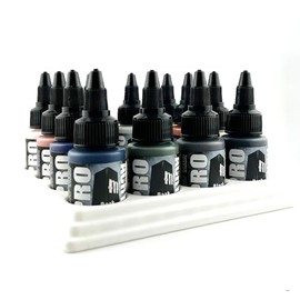 Jeff Did It! - 22ml 30mm Paint Bottle Holder/Stand - Holds 16 Compatible with Monument Hobbies 22ml 30mm Bottles w/Anti-Slip Rubber Feet - 3D Printed (White)