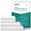 vammots Disposable Bed Sheets for Hotel, King Size Travel Disposable