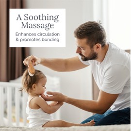 Brush for Baby's,Soft Bristle Baby Hair Brush with Wooden Handle Gentle Cradle Cap Brush & Scalp Massager for Newborn Infant Toddler & Kids Baby Comb & Hair Brush Set for Delicate Hair Care