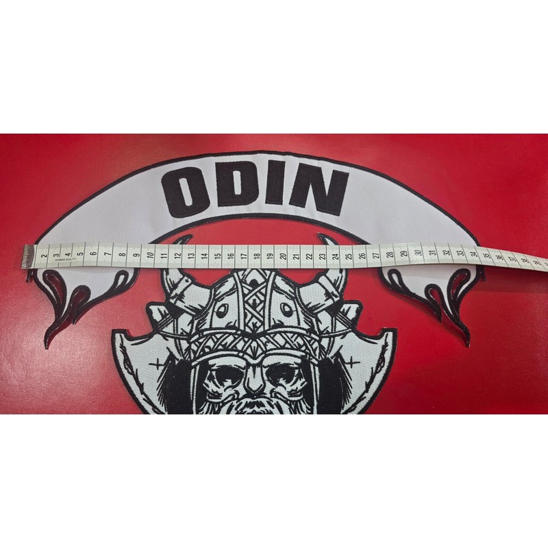 Odin Valhalla Large Iron ON SEW ON Embroidered Patch Set