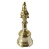 GURU JEE™ Brass Pooja Bell with Hanuman Traditional Hand Held