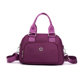 NICOLE & DORIS Handbag Messenger Bag Women's Casual Shoulder Bag Nylon Waterproof Lightweight Shoulder Bag Multi Bag Handbag Travel, purple, Casual