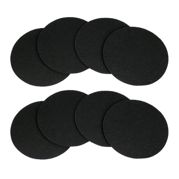 Jarware Compost Lid Filter Set of 8 Black