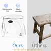 KUKGHWA Acrylic Small Shower Stool for Inside Shower - Waterproof