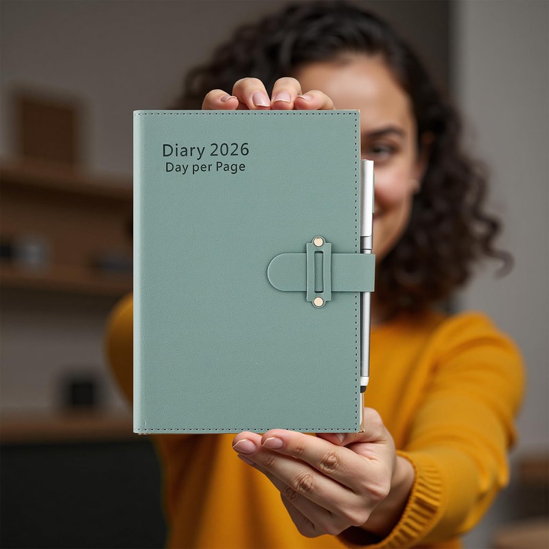 Mljtoyo 2026 Day to Page Diary A5 January 2026 to