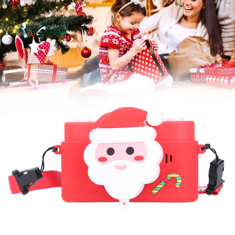 Kids Camera Santa Claus Video Dual Camera Music Cartoon USB