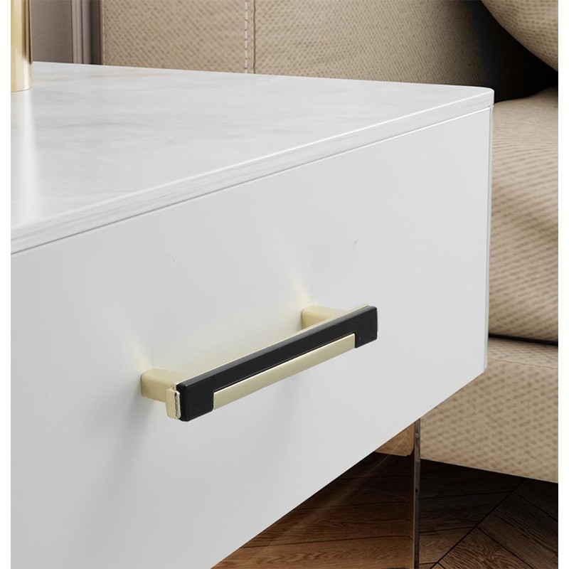 SYZOW 6 Pack Cabinet Handles Kitchen Cabinet Knobs Black and