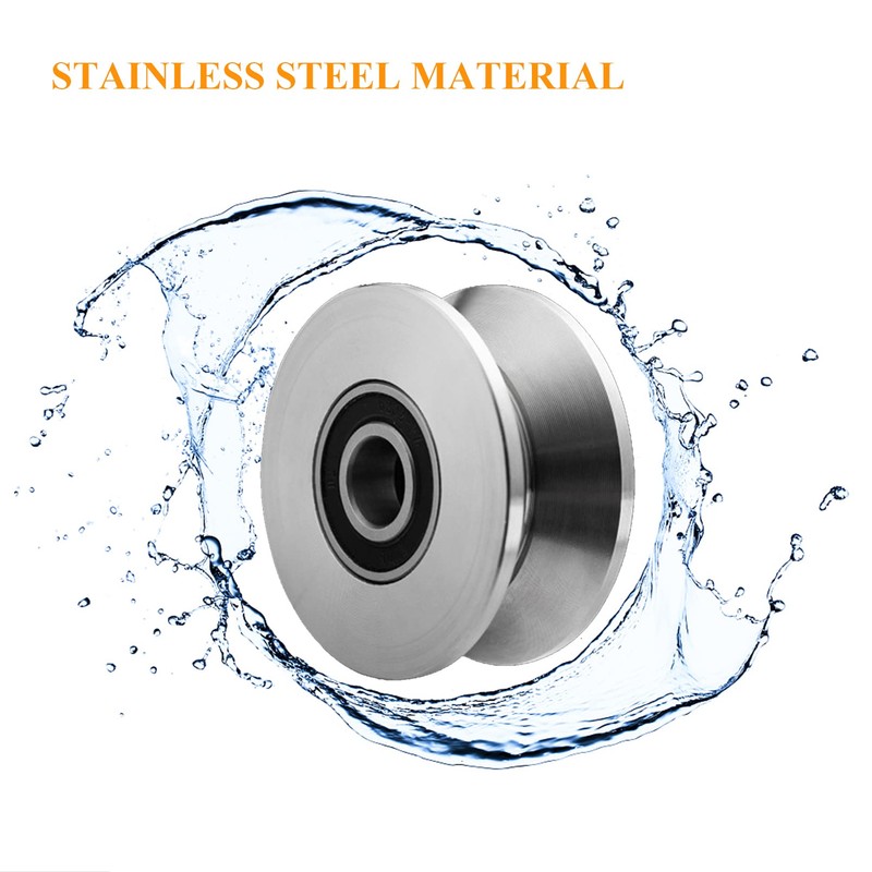 3in V Groove Wheel Stainless Steel Rolling Gate Wheels Slide