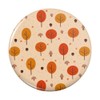 Autumn Fall Trees Pattern Pinback Button Pin