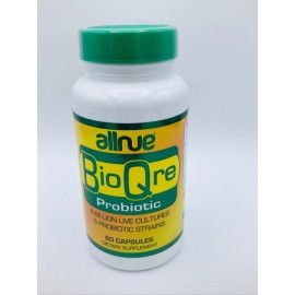 ALLNUE NATURAL BioQre Probiotic 60 capsules Acidophilus Probiotics 1 Billion CFU Per Serving