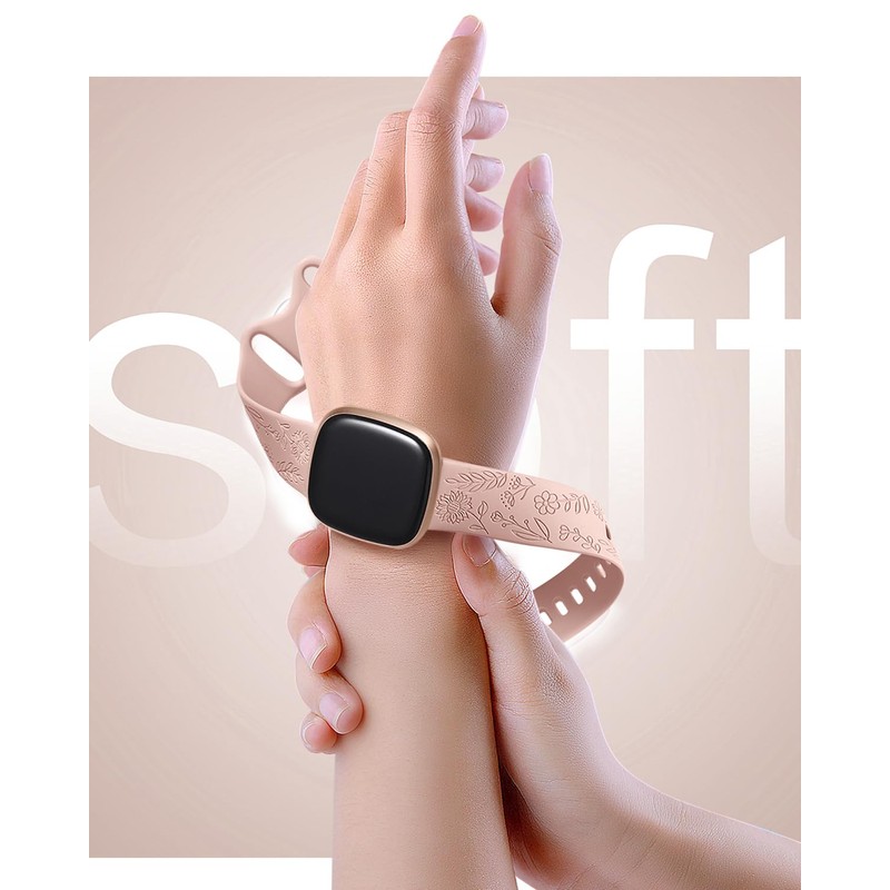 SNBLK Paquete de 2 bandas grabadas de girasol y rosa