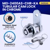 FJM Security MEI-2400AS-KA Tubular Cam Lock for Smart Home, Cabinet