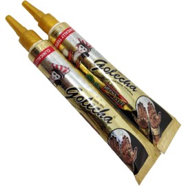 Henna Temporal 100% Natural para Tatuajes Piel Mandalas 2 Tubos, Negro Colores a Escoger