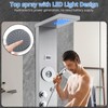 Towallmark Shower Panel Tower System, LED Rainfall Shower Panel Tower