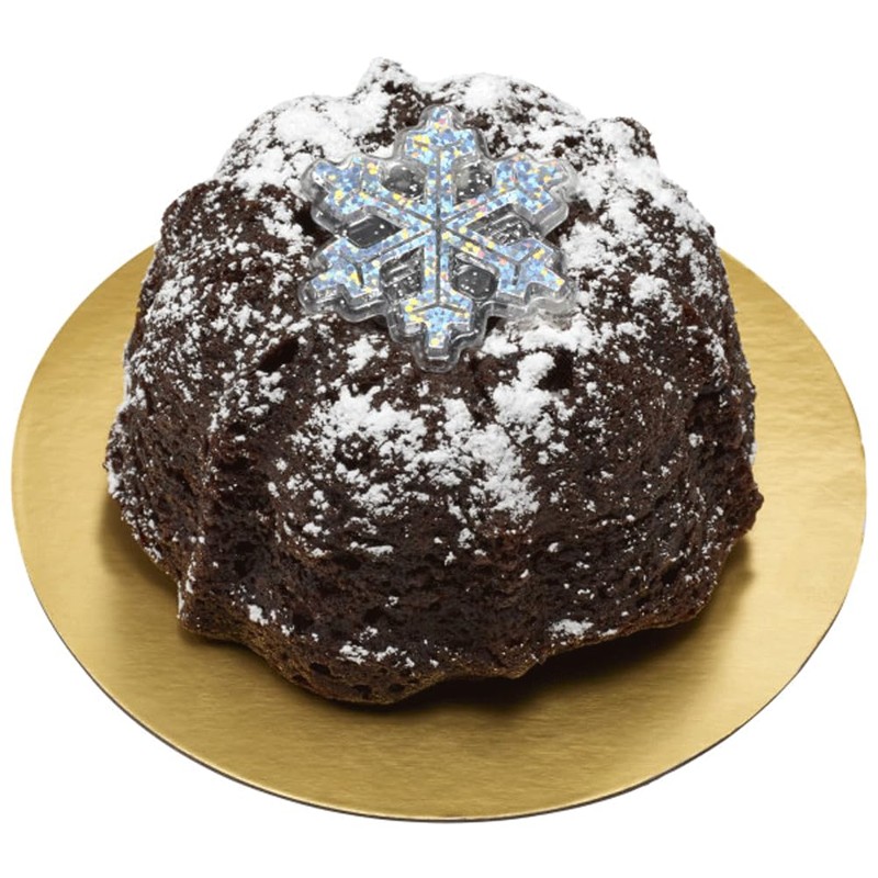 Holographic Glitter Snowflake Cupcake Rings - Set of 24