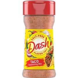 Dash Salt-Free Taco Seasoning Blend, 2.5 Ounce (Pack of 8)