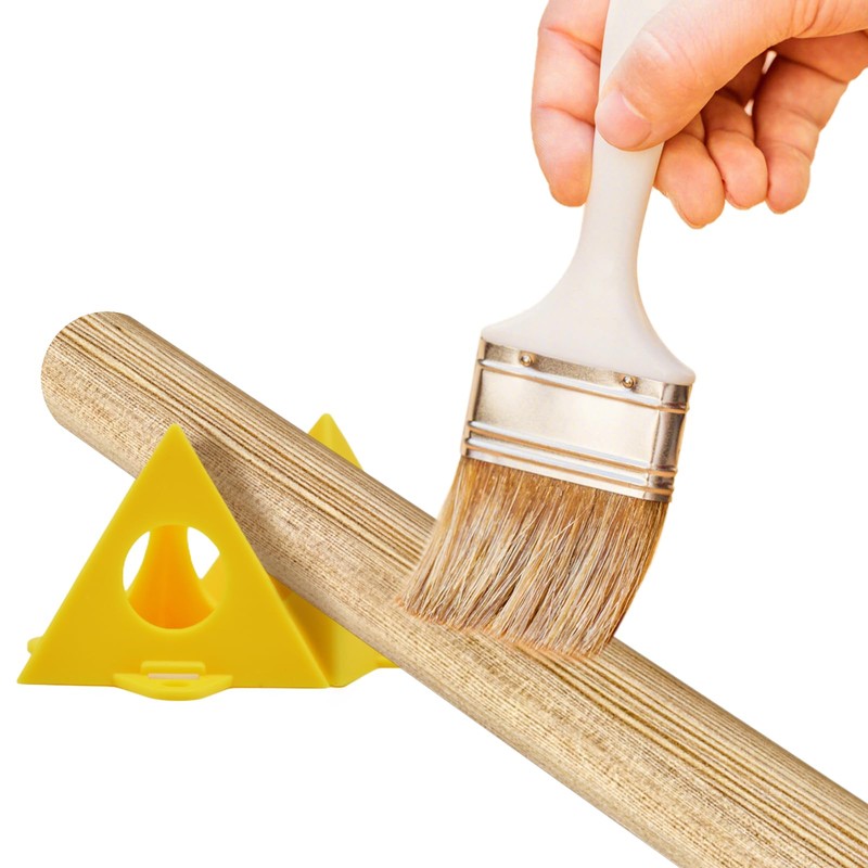 Pack of 40 Painters Pyramid Stands, Triangular Pyramid Stands, Yellow