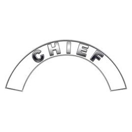 Chief White Firefighter Fire Helmet Arcs / Rocker Decals Reflective