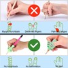 SANNIX 6 Stück Bleistiftgriffe für Kinder Handschrift, Stifthalter für Kinder,